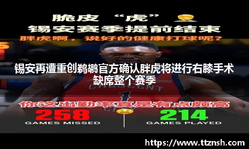 锡安再遭重创鹈鹕官方确认胖虎将进行右膝手术缺席整个赛季